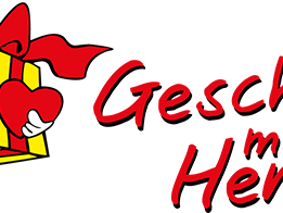 logo Geschenk mit Herz